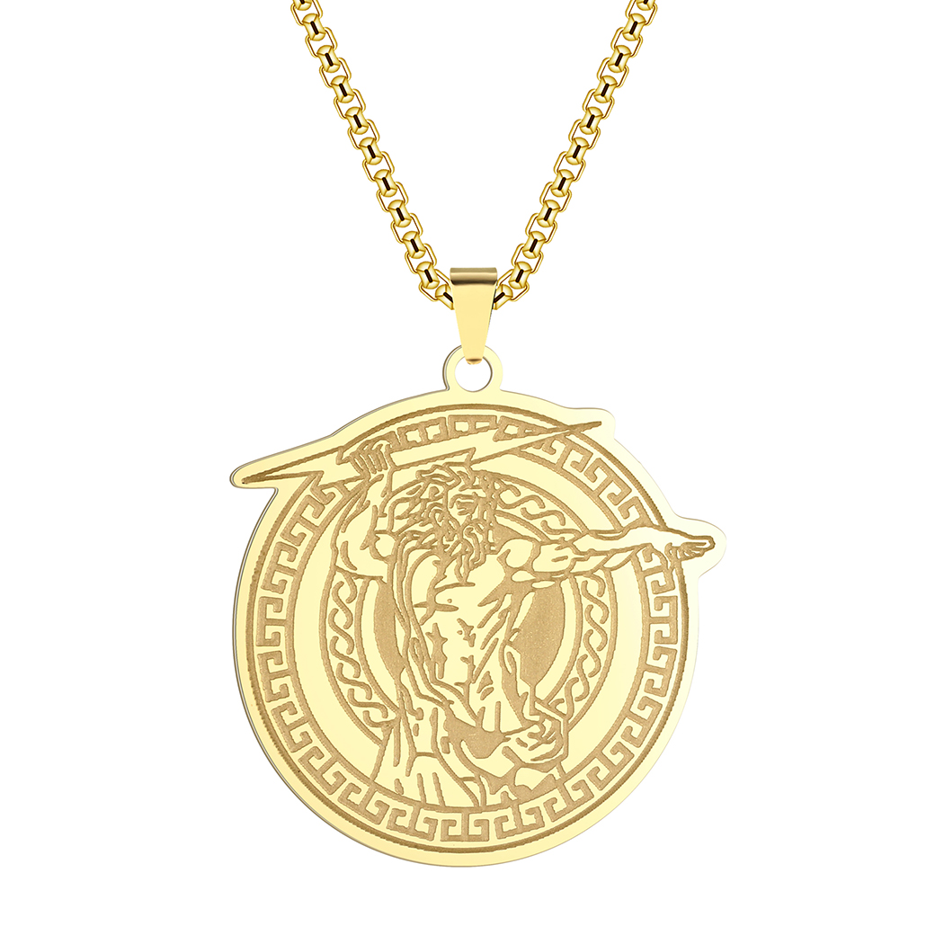Zeus Men Accessories - ヴィンテージゼウスペンダントネックレスギリシャ神話スカイ雷神木星古代ギリシャのジュエリー男性と女性のアクセサリー