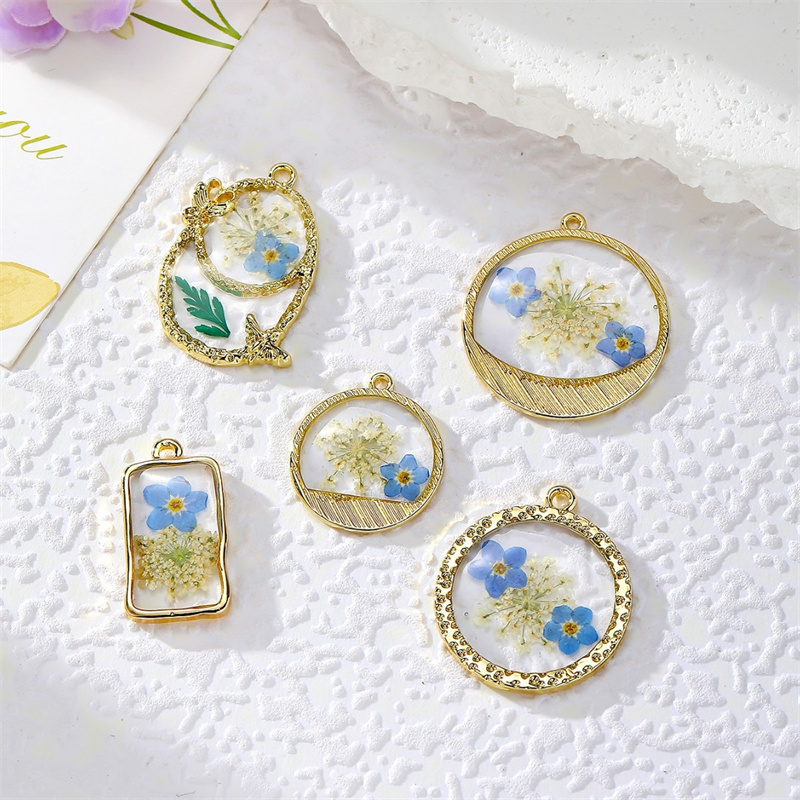 Men Accessories Locket - 夏スタイル 30 ピース/ロットカラー花コアジオメトリラウンド水滴形状合金フローティングロケットビーズ diy ジュエリーアクセサリー