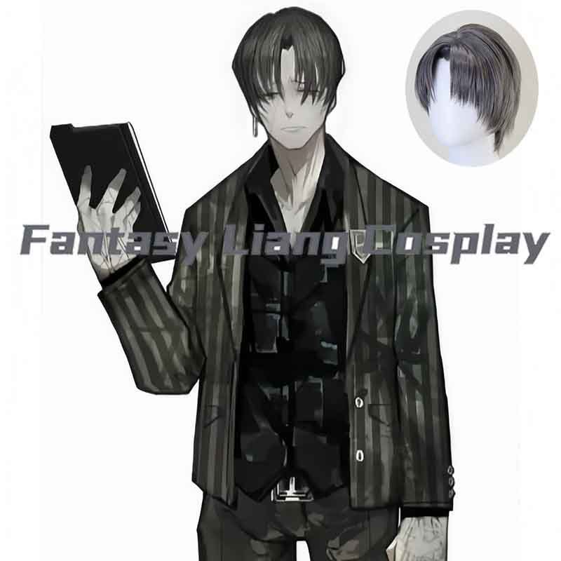 Men Accessories Korea - アニメリンバスカンパニーバージルコスプレウィッグ男性女性用ハロウィンカーニバルパーティードレスアップコミコン