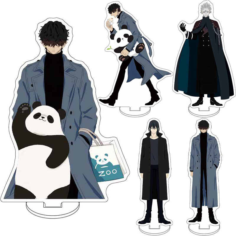 Men Accessories In Silver - 16CMアニメ ‌ 休日の悪役ラグナ ‌ フィギュアミスター 悪役レッドヒーローシルバーレンジャーアクリルスタンドコスオーナメントギフト