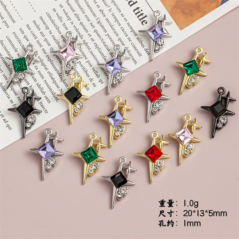 Men Accessories Locket - 卸売 50 ピース/ロット漫画星形合金フローティングロケットチャーム diy ジュエリー衣服ペンダントアクセサリー