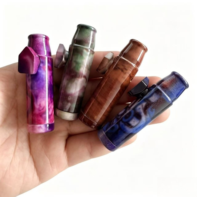 Men Accessories Usa - 4 個 8 個アルミ合金ファッション嗅ぎタバコ瓶金属嗅ぎタバコパイプチューブポータブルさまざまな色喫煙パイプアクセサリー男性ギフト