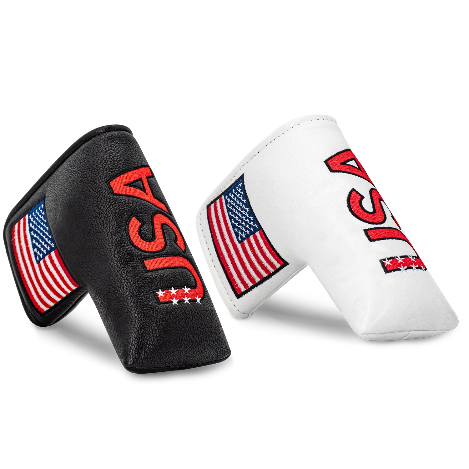 Men Accessories Usa - 1個入り USAスタイル ゴルフパターカバー - ソフトな裏地付きプレミアムブレードヘッドカバー、耐久性のあるゴルフクラブアクセサリー、男性と女性向け