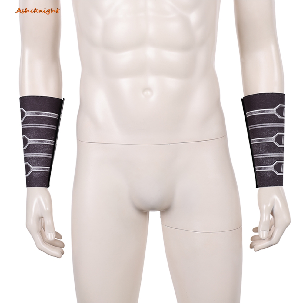 Men Accessories In Silver - 映画宇宙戦闘コスプレ影の主銀革ハンドガードアクセサリーハロウィンロールプレイおもちゃ小道具パーティー変装スーツ