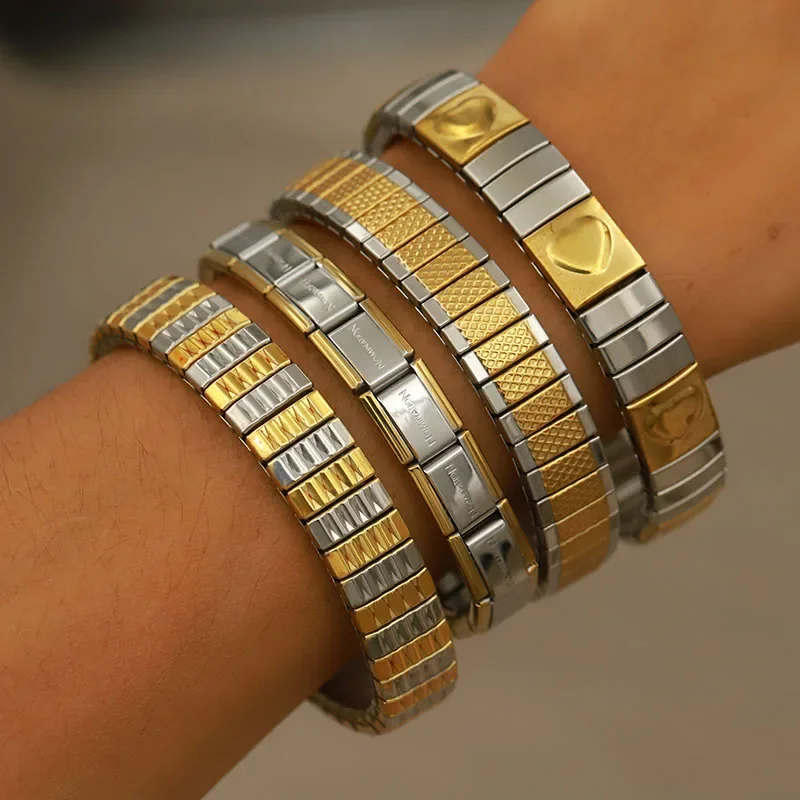 ステンレス鋼金属バンジーロープブレスレット女性のファッション - Men'S Accessories Jewelry Brands のレビューと価格