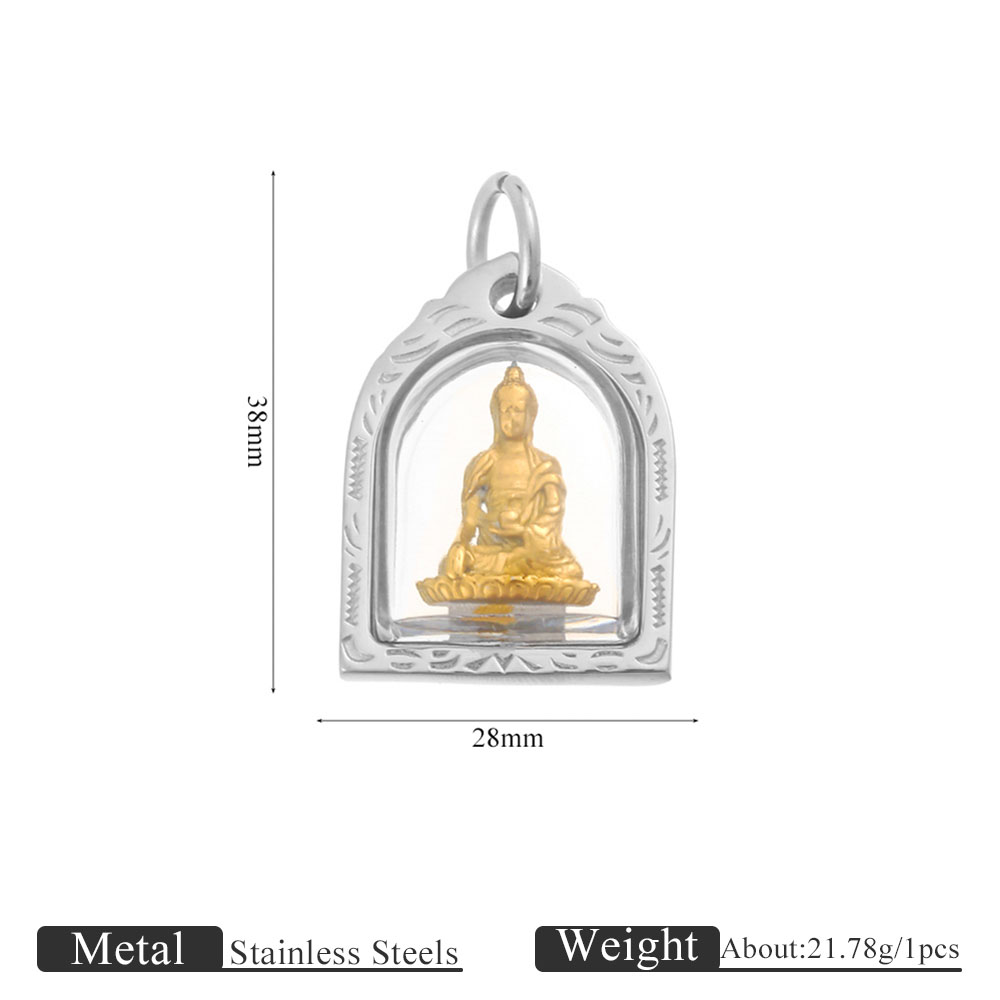 1/2 個フォトフレームチャーム 18 K ステンレス鋼ロケ - Men Accessories Locket のレビューと価格
