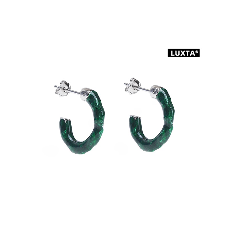 Luxta S925 スターリングシルバーグリーンイヤリング - Men'S Accessories Jewelry Brands のレビューと価格