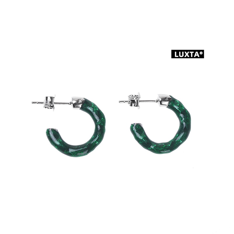 Luxta S925 スターリングシルバーグリーンイヤリング - Men'S Accessories Jewelry Brands のレビューと価格