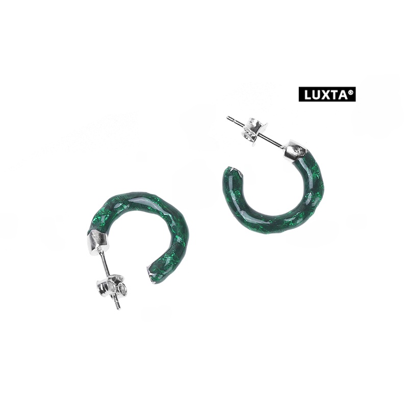 Luxta S925 スターリングシルバーグリーンイヤリング - Men'S Accessories Jewelry Brands のレビューと価格
