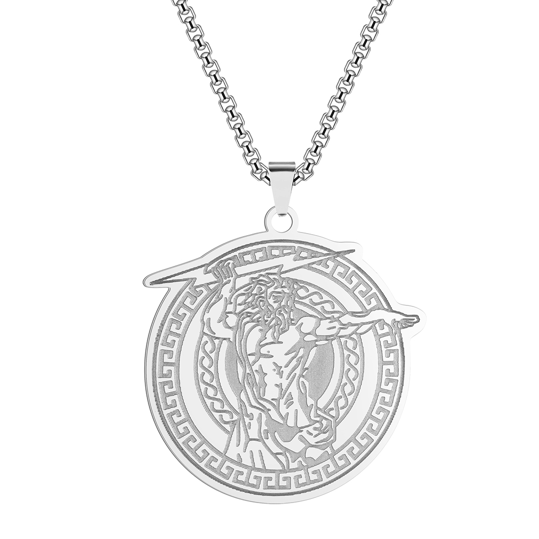 ヴィンテージゼウスペンダントネックレスギリシャ神話スカイ雷神 - Zeus Men Accessories のレビューと価格