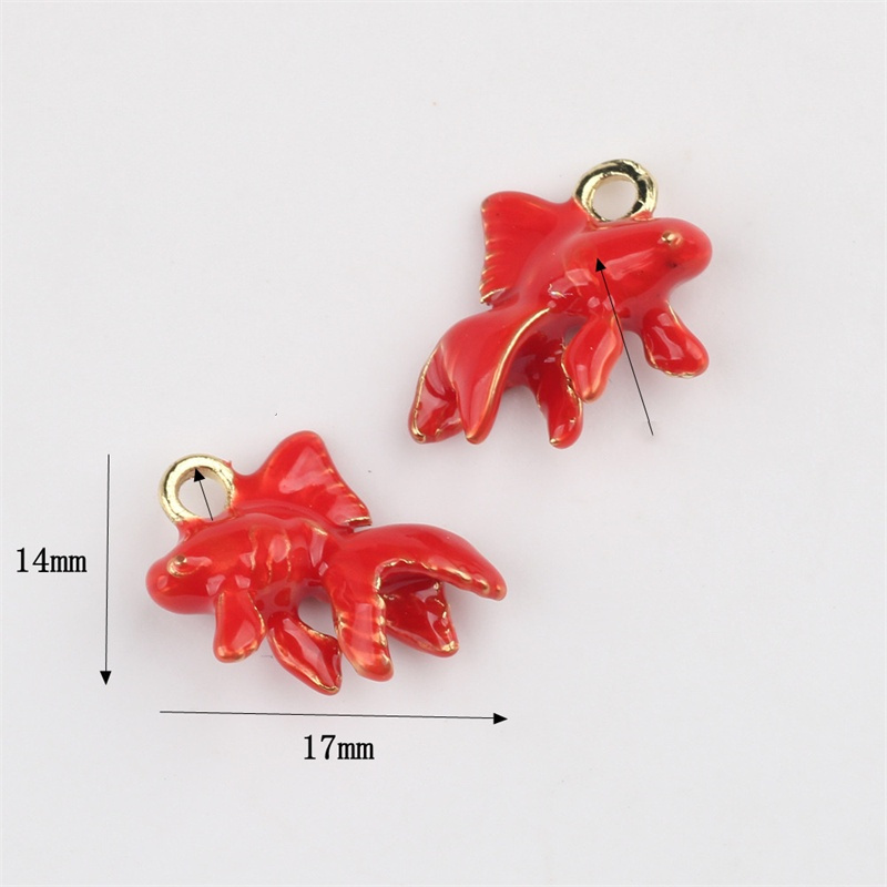 送料無料 50 ピース/ロットドロップオイル動物漫画魚の形金 - Men Accessories Locket のレビューと価格