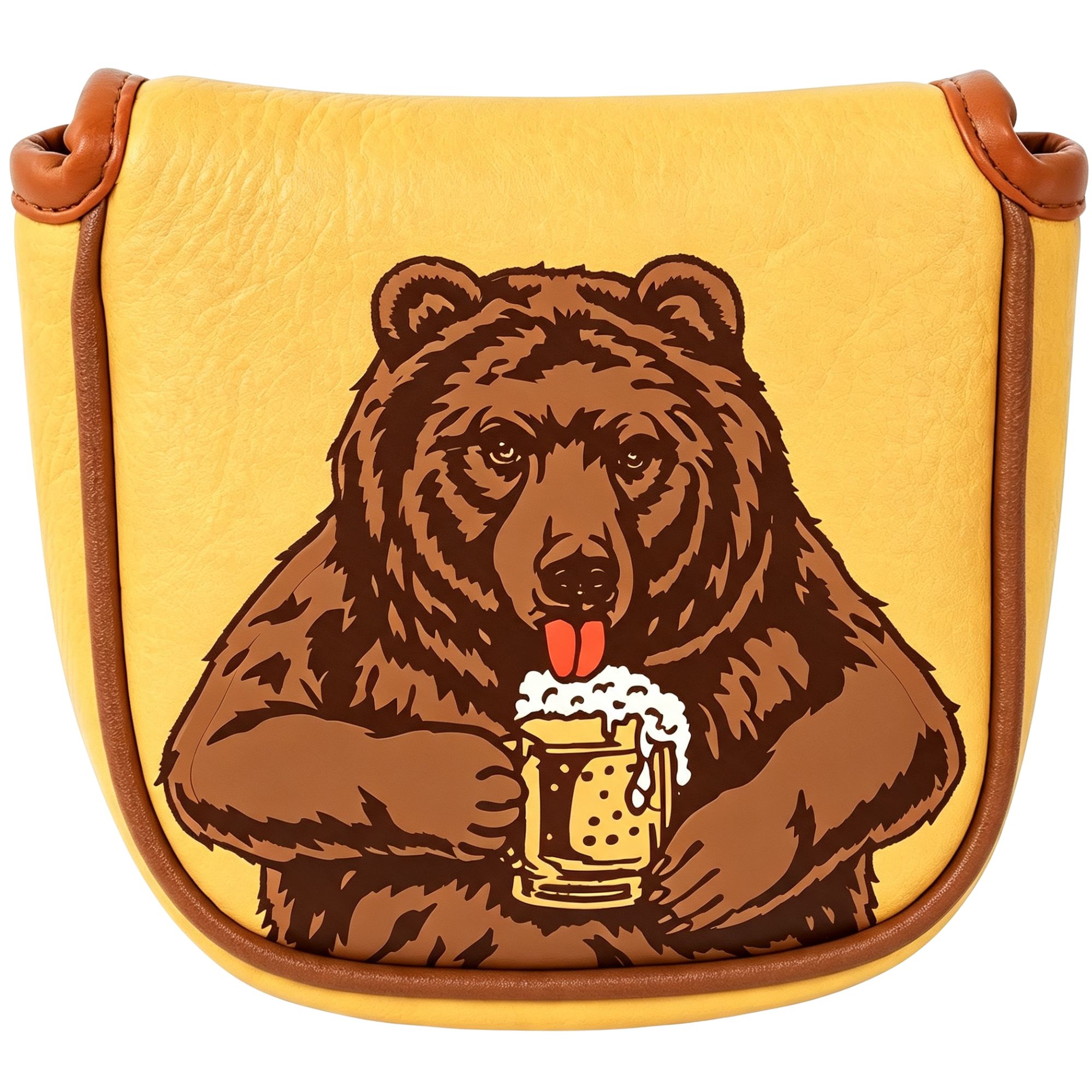 スカル刺繍ゴルフマレットパターヘッドカバー ビールベアデザイ - Men Accessories Usa のレビューと価格
