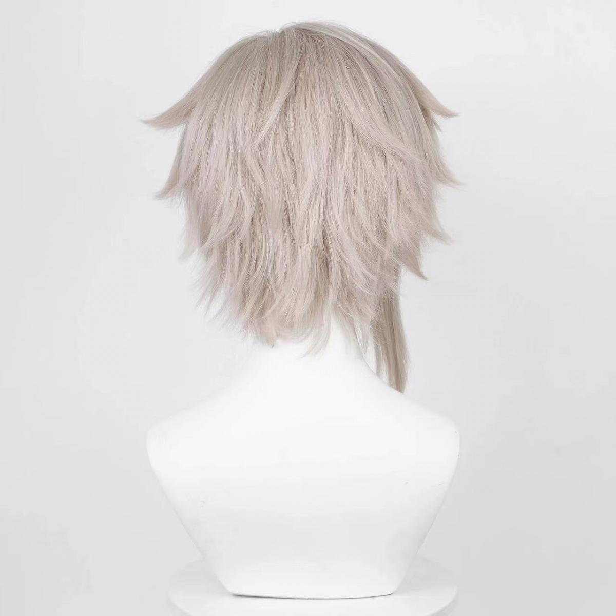 コミックメンズ中島敦コスプレウィッグマンシルバーショートヘア - Men Accessories In Silver のレビューと価格