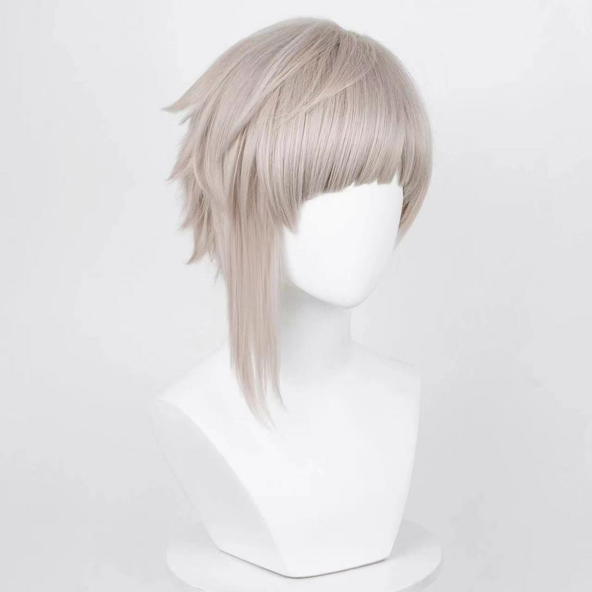 コミックメンズ中島敦コスプレウィッグマンシルバーショートヘア - Men Accessories In Silver のレビューと価格