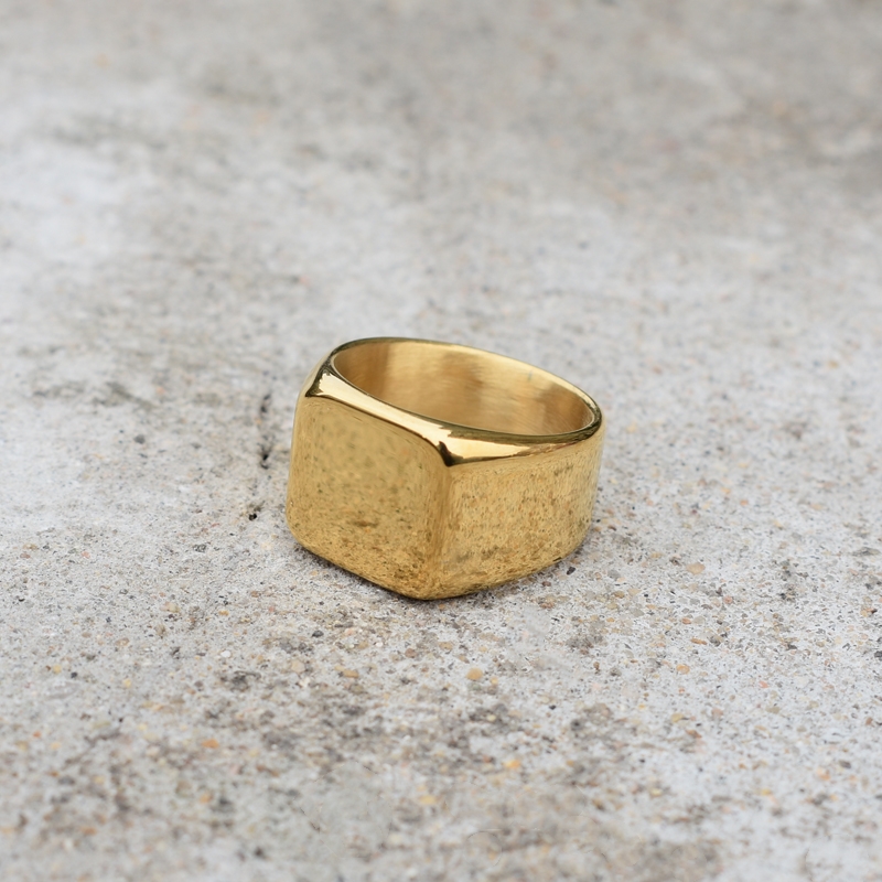 バイカーパンクスタイルリング男性用ステンレス鋼幅シグネットス - Men'S Accessories Jewelry Brands のレビューと価格