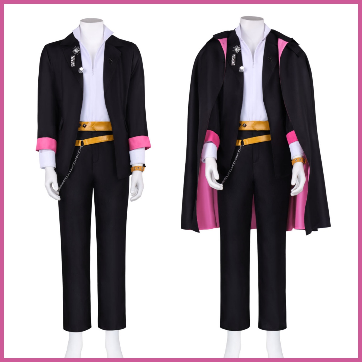 アニメうずまきボルトコスプレ衣装黒マントコート制服アクセサリ - Men Accessories Korea のレビューと価格