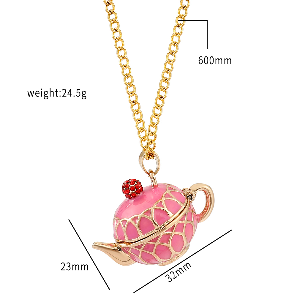 クリエイティブなヴィンテージティーポットロケット、ピンクの絶 - Men Accessories Locket のレビューと価格