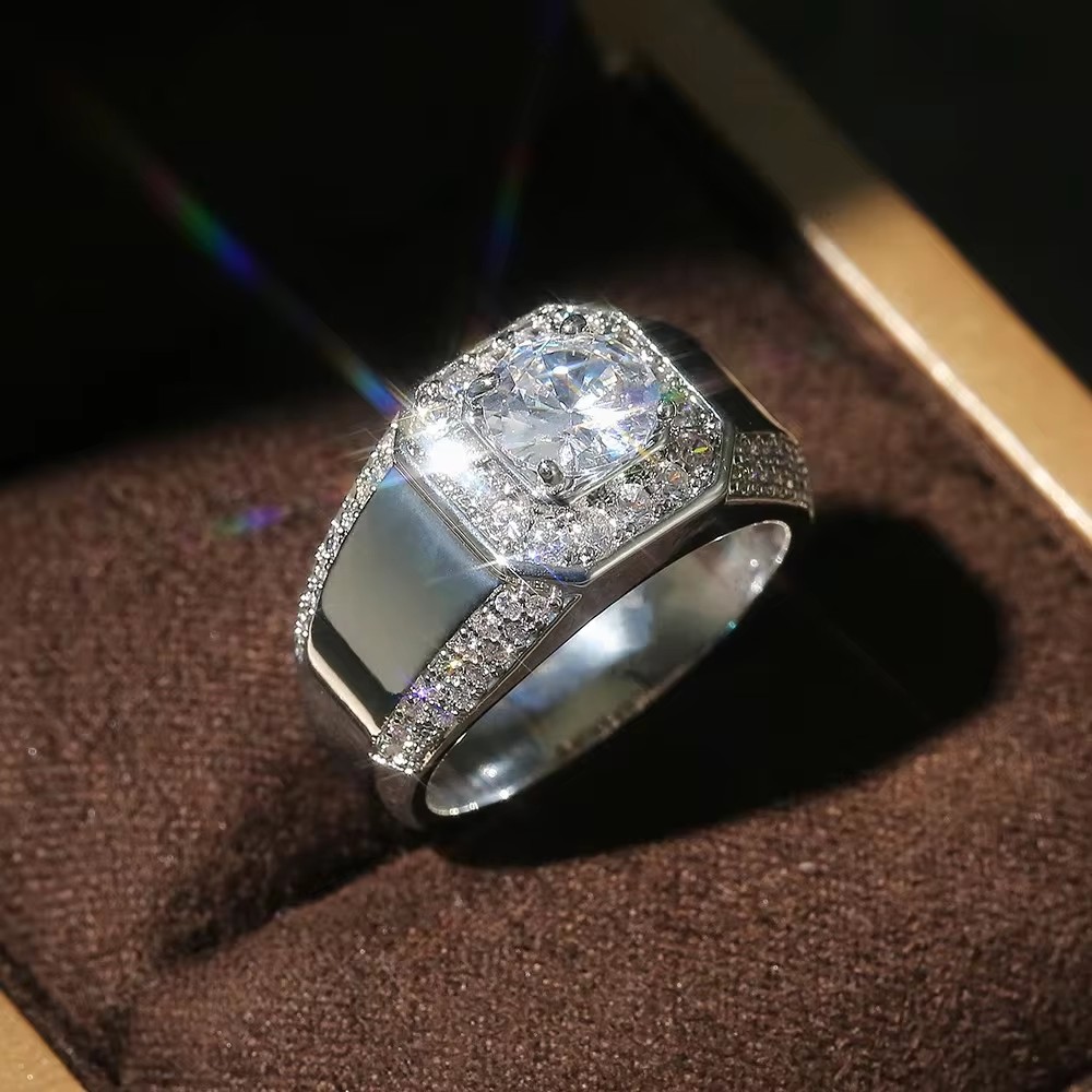 ウイタン-男性のための豪華な結婚指輪,華麗なキュービックジル - Men'S Accessories Jewelry Brands のレビューと価格