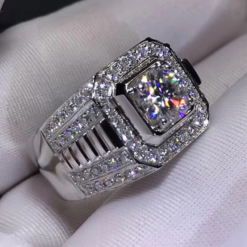 ウイタン-男性のための豪華な結婚指輪,華麗なキュービックジル - Men'S Accessories Jewelry Brands のレビューと価格