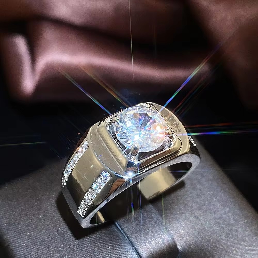 ウイタン-男性のための豪華な結婚指輪,華麗なキュービックジル - Men'S Accessories Jewelry Brands のレビューと価格