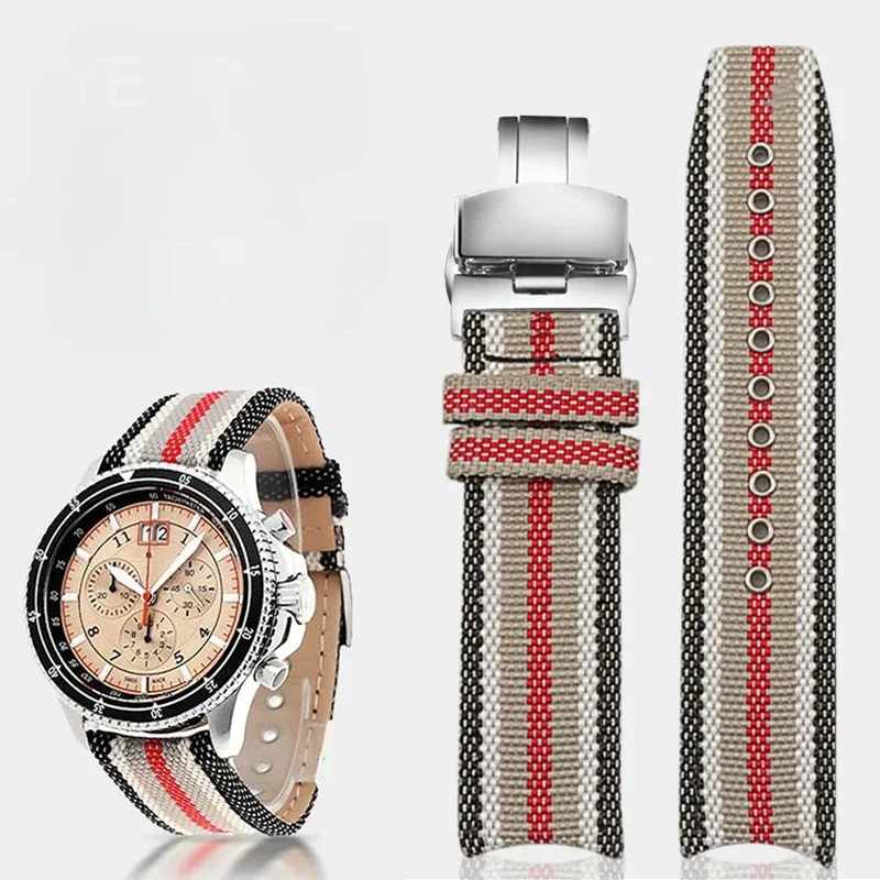 バーベリー-メンズナイロン織り時計バンド,通気性のある高密度 - Men'S Accessories Burberry のレビューと価格
