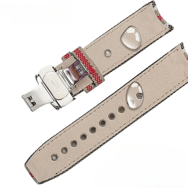 バーベリー-メンズナイロン織り時計バンド,通気性のある高密度 - Men'S Accessories Burberry のレビューと価格