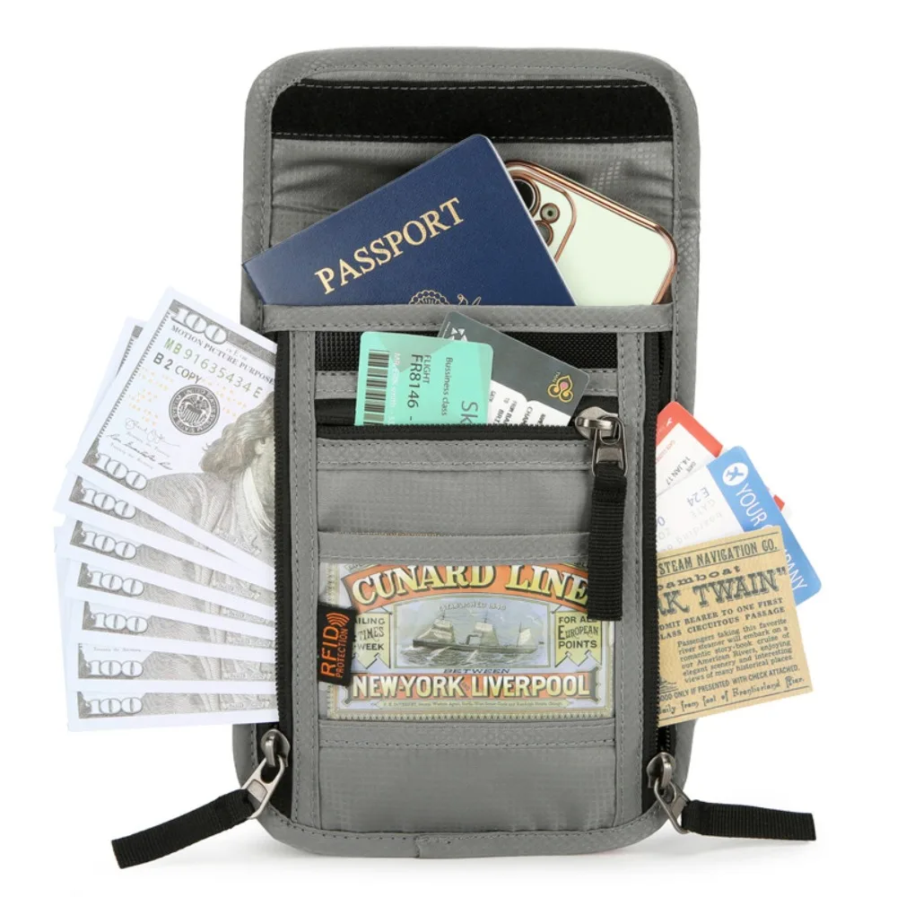 RFIDブロッキング機能付きトラベルネックウォレット、パスポ - Travel Organizer Men のレビューと価格