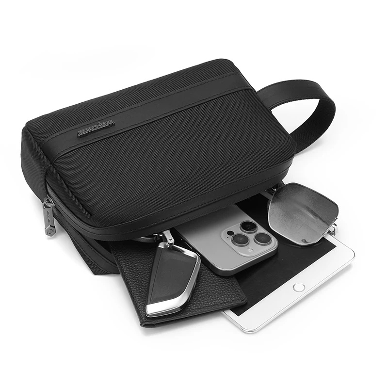 新しいメンズクラッチバッグポーチ、リストストラップ付き、防水 - Travel Organizer Men のレビューと価格