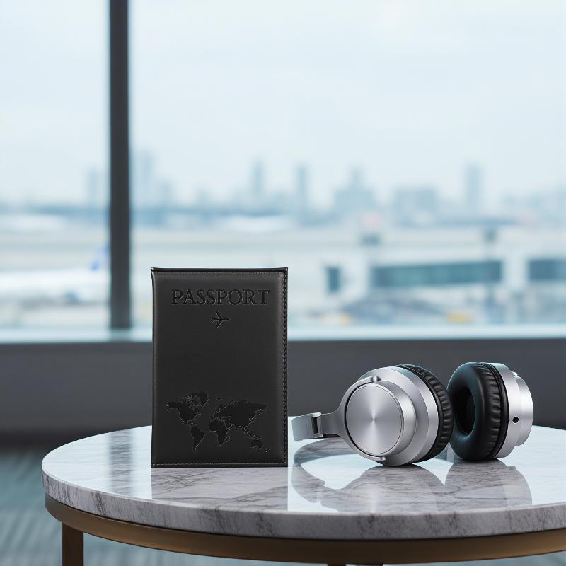 PUレザーパスポートホルダー、傷つきにくいドキュメントオーガ - Travel Organizer Men のレビューと価格