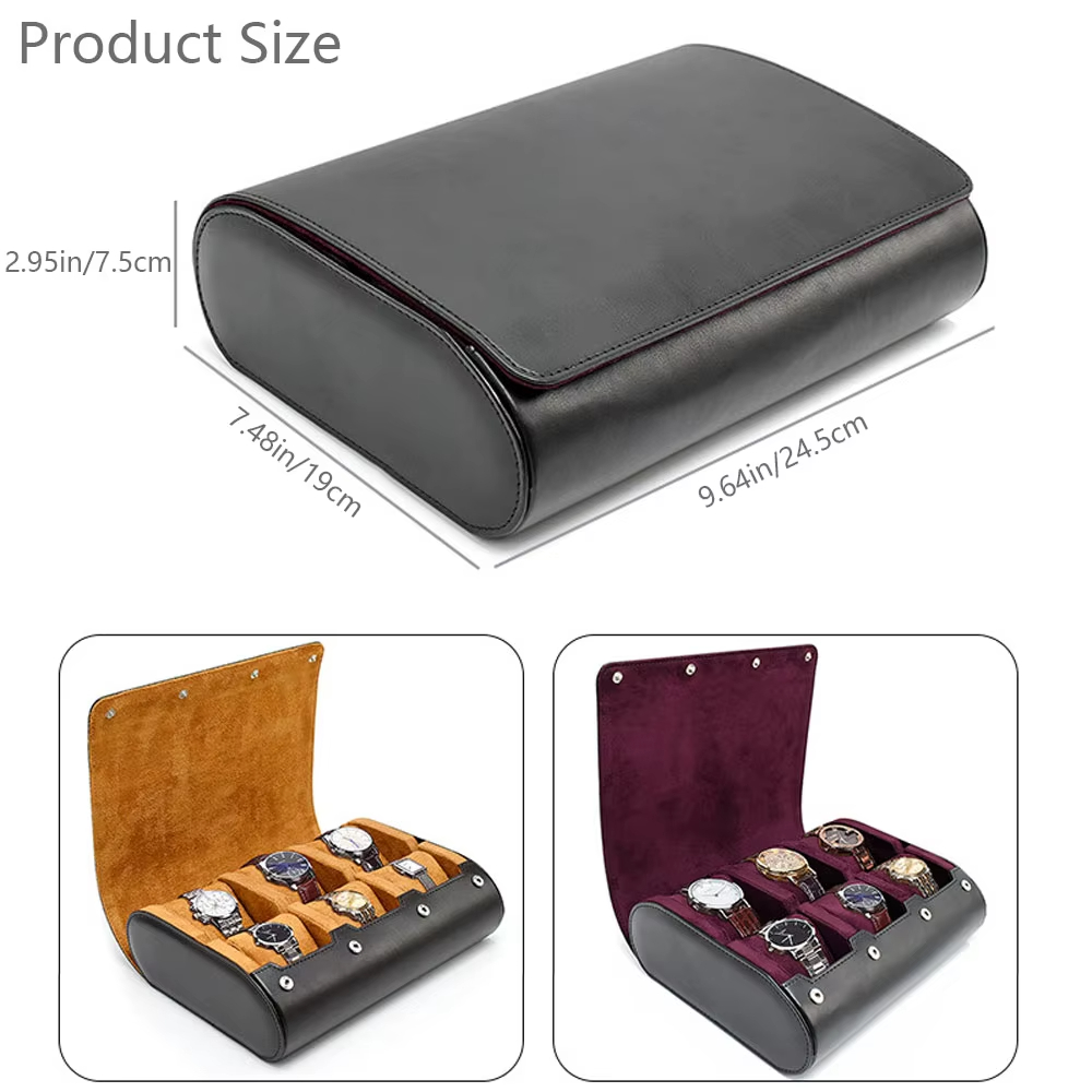メンズ・レディース用腕時計トラベルケース 6スロット腕時計ボ - Travel Organizer Men のレビューと価格