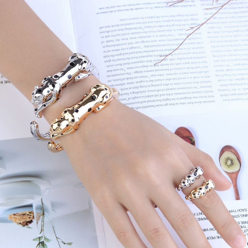 Zlxgirl-ジュエリーセット,エナメル,ヒョウ,動物,ブ - Men'S Accessories Jewelry Brands のレビューと価格