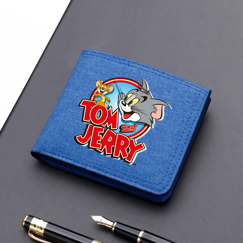 トムとジェリー メンズ財布 アニメ漫画プリント ショートウォ - Coin Holder Men のレビューと価格