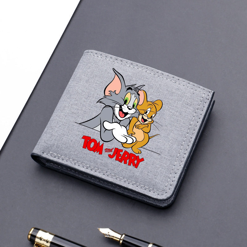 トムとジェリー メンズ財布 アニメ漫画プリント ショートウォ - Coin Holder Men のレビューと価格