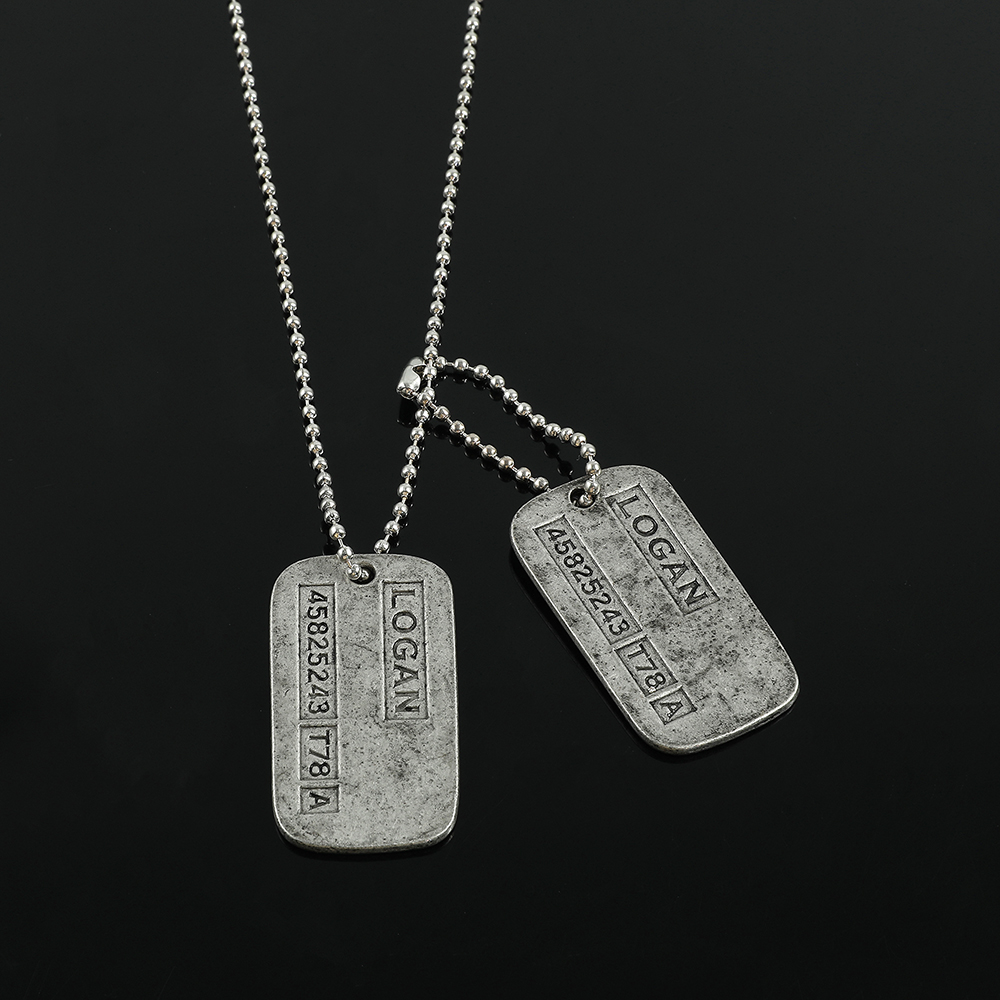 X-メン ウルヴァリン ミリタリーカードネックレス - ファ - Men Accessories Pendant のレビューと価格