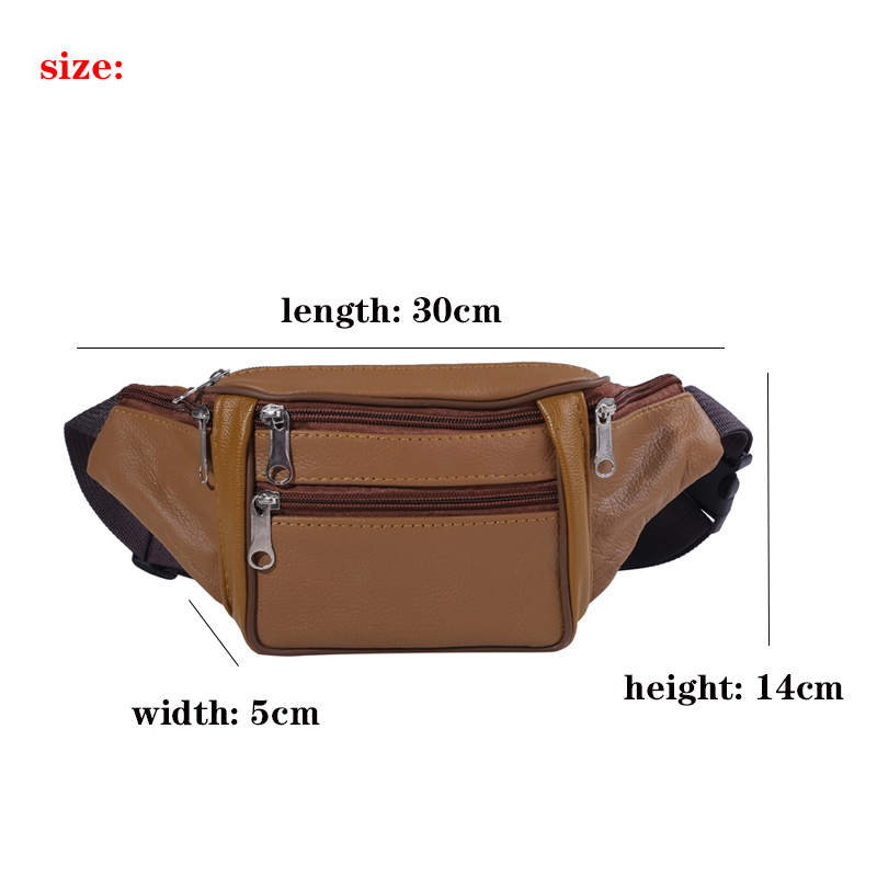 ファッション男性本革ウエストパック男性オーガナイザー旅行ウエ - Travel Organizer Men のレビューと価格
