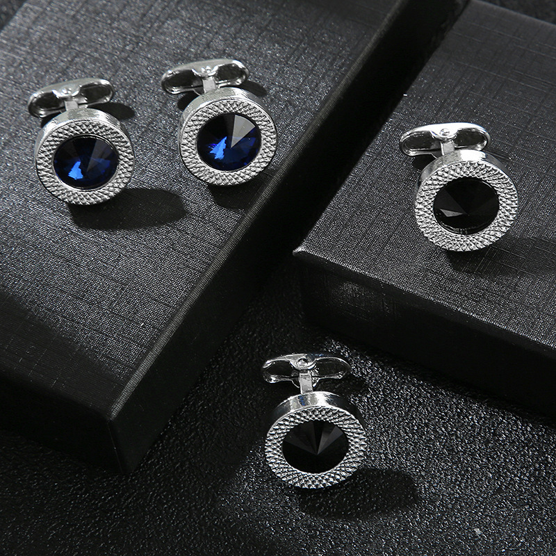 ホット販売カフス男性用ブルーダイヤモンドカフス高級ブランドボ - Men'S Accessories Jewelry Brands のレビューと価格