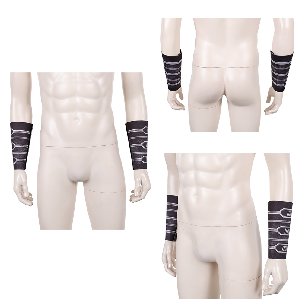 映画宇宙戦闘コスプレ影の主銀革ハンドガードアクセサリーハロウ - Men Accessories In Silver のレビューと価格