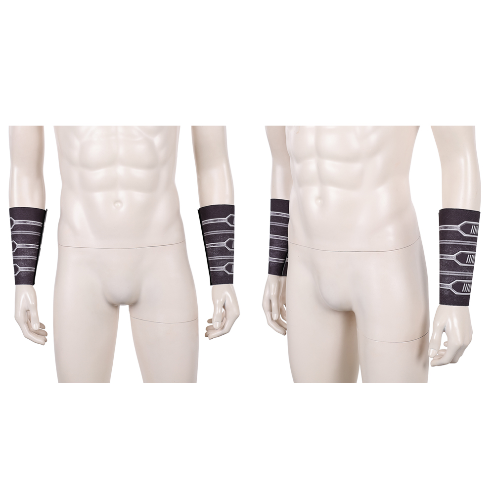 映画宇宙戦闘コスプレ影の主銀革ハンドガードアクセサリーハロウ - Men Accessories In Silver のレビューと価格