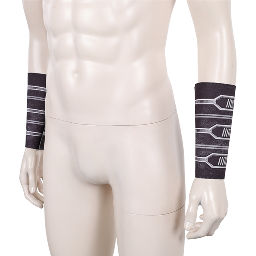映画宇宙戦闘コスプレ影の主銀革ハンドガードアクセサリーハロウ - Men Accessories In Silver のレビューと価格