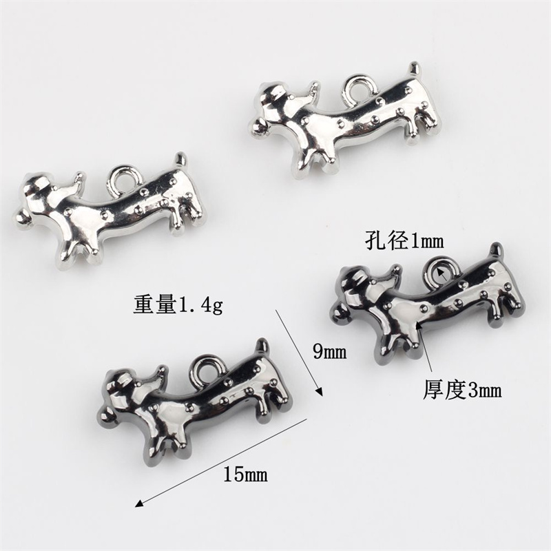 最新 100 ピース/ロットカラープリント動物漫画ダックスフ - Men Accessories Locket のレビューと価格