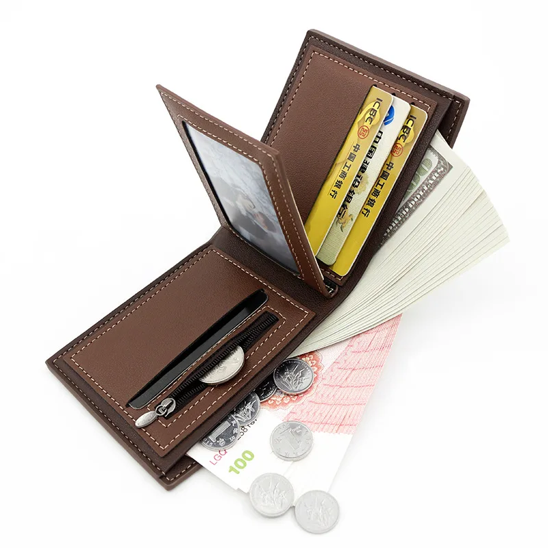 スリムカードホルダー男性用財布カスタムネームショートメンズウ - Coin Holder Men のレビューと価格