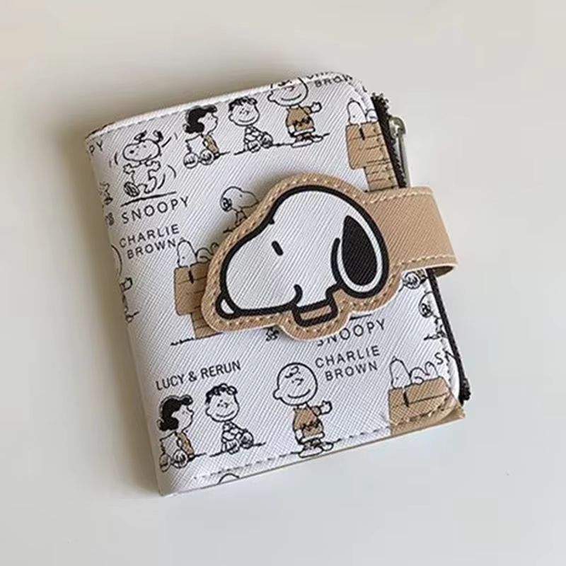 かわいいスヌーピーの財布 アニメ風ショートコインウォレット  - Coin Holder Men のレビューと価格