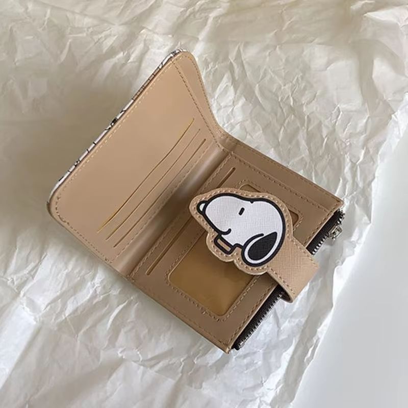 かわいいスヌーピーの財布 アニメ風ショートコインウォレット  - Coin Holder Men のレビューと価格