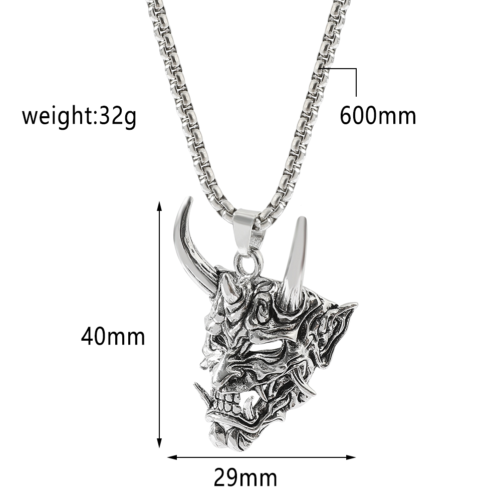 ハンサムラスカルゴーストマスクペンダントネックレスゴールド& - Men Accessories Pendant のレビューと価格