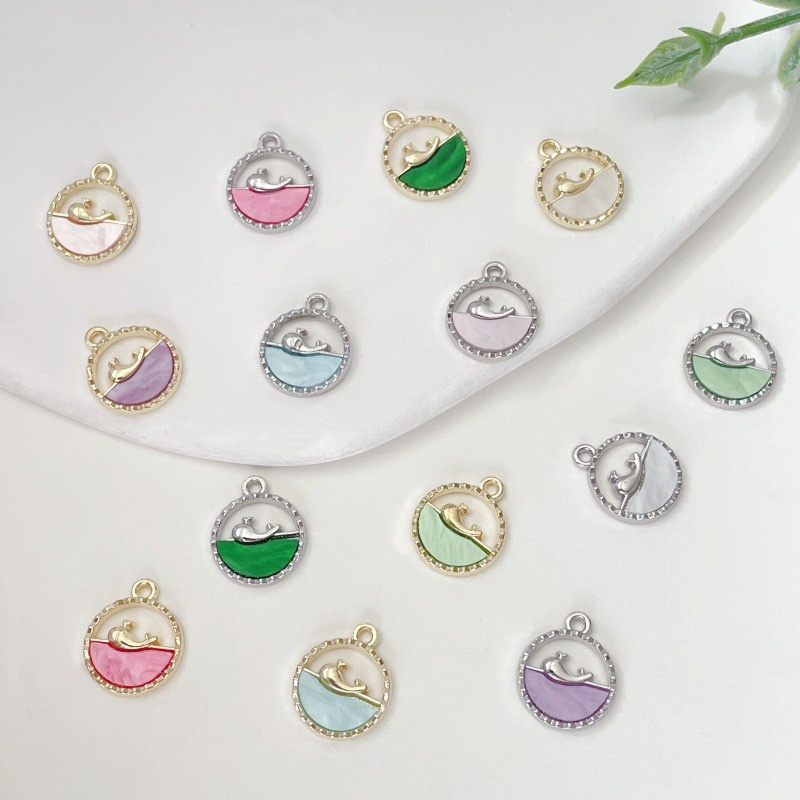 新到着 100 ピース/ロットアクリルコアジオメトリラウンド - Men Accessories Locket のレビューと価格