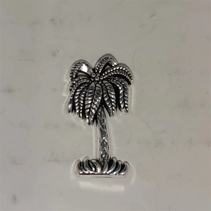 クリエイティブシルバーココナッツツリー DIY 合金バッジ  - Men Accessories In Silver のレビューと価格